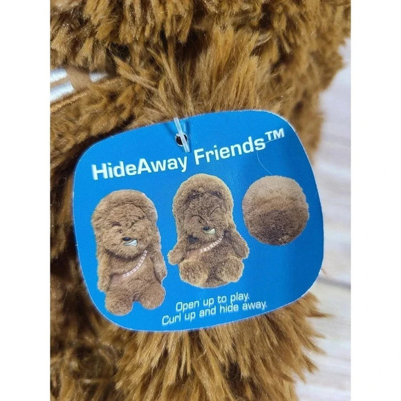 Disney Star Wars Hideaway Friends Plush Chewbacca Stuffed Animal Pillow 14" New - Picture 4 of 4